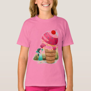 Eiscreme-Mädchen-Shirt T-Shirt