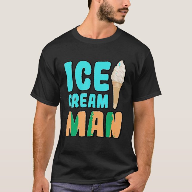 Eiscreme Man T Shirt (Vorderseite)