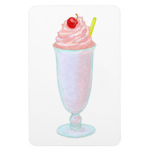Eiscreme-Milchshake Magnet