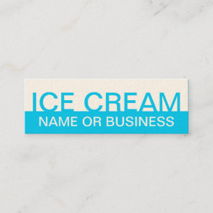 eiscreme mini visitenkarte