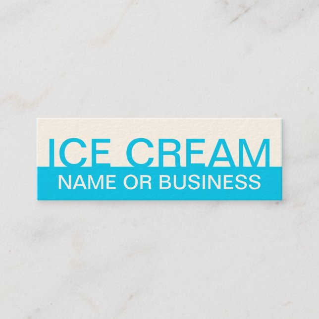 eiscreme mini visitenkarte (Vorderseite)