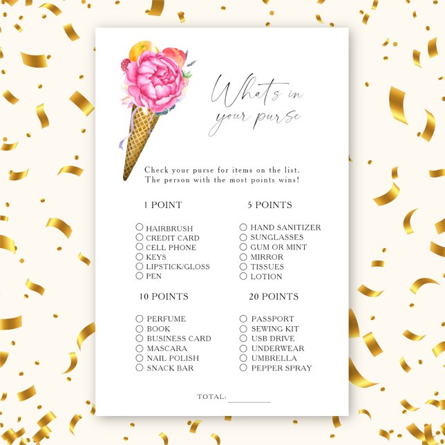 Eiscreme mit Blume - Was steckt in Ihrem Geldbeute (Von Creator hochgeladen)