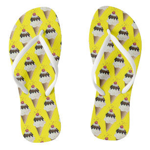 Eiscreme mit Sprinklen Flip Flops