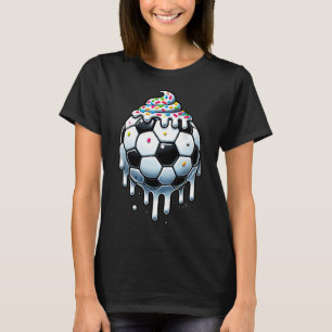 Eiscreme Mit Streuseln Fußball-Tropf Für Jungen Mä T-Shirt