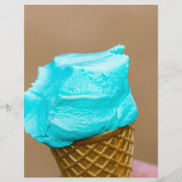 Eiscreme mit Waffelmakro