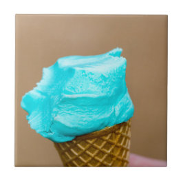 Eiscreme mit Waffelmakro Fliese