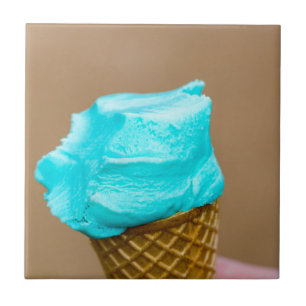 Eiscreme mit Waffelmakro Fliese