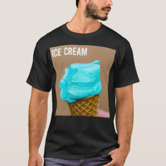 Eiscreme mit Waffelmakro T-Shirt