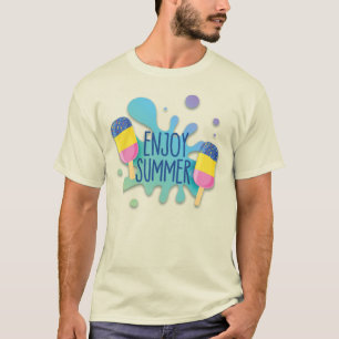 Eiscreme mit Wasserschlag/Schatteneffekt T-Shirt