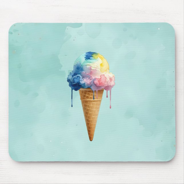 Eiscreme Mousepad (Vorne)