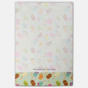 Eiscreme-Muster Post-it Klebezettel