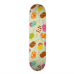 Eiscreme-Muster Skateboard