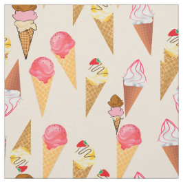 Eiscreme-Muster Stoff