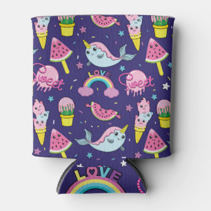 Eiscreme: Niedlich nahtlos Dosenkühler