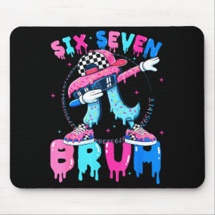 Eiscreme Nummer sechs sieben bruh 67 Meme-Tag 3.14 Mousepad