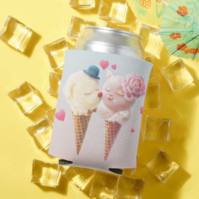 Eiscreme-Paar - Liebe bei First Lick Dosenkühler (In Situ Sommer)