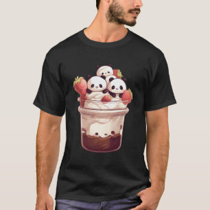 Eiscreme Panda Bär Köstlicher Teddy Bär Eiscreme T-Shirt