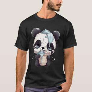 Eiscreme Panda Bär Köstlicher Teddy Bär Eiscreme T-Shirt
