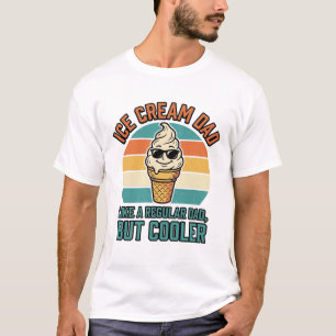 Eiscreme Papa Vintage Lustige Kühler Papa Shirt De