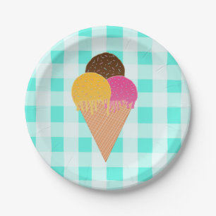 Eiscreme Pappteller