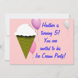 Eiscreme-Party Einladung