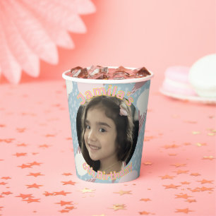 Eiscreme-Party Geburtstags-Foto Pappbecher