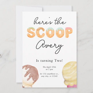 Eiscreme-Party Geburtstagseinladung Einladung