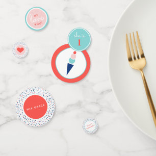 Eiscreme-Party Konfetti