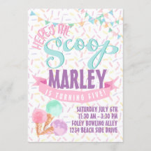 Eiscreme-Party laden ein