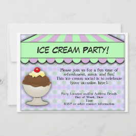 Eiscreme-Party, Pastel Sweet Shoppe Einladung