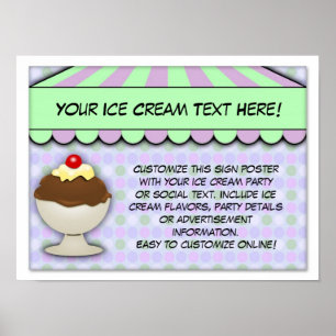 Eiscreme-Party, Pastel Sweet Shoppe Poster