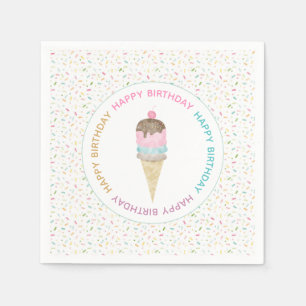 Eiscreme-Party-Servietten Serviette