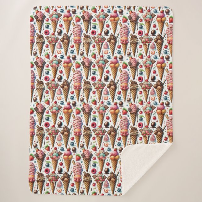 Eiscreme-Party Sherpadecke (Vorderseite)