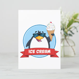 Eiscreme Penguin Einladung