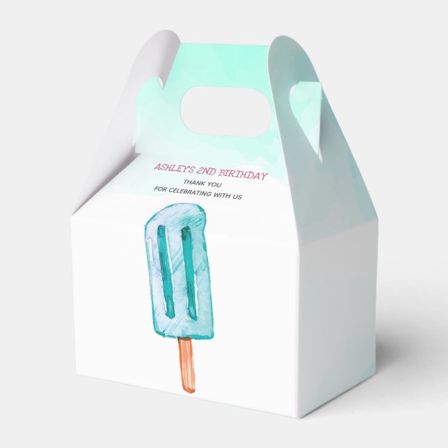 Eiscreme Personalisiert zum Geburtstag Geschenkschachtel (Vorderseite)