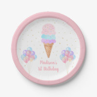 Eiscreme Pink Gold Pastell Geburtstag