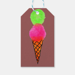 Eiscreme Pop Art Geschenkanhänger