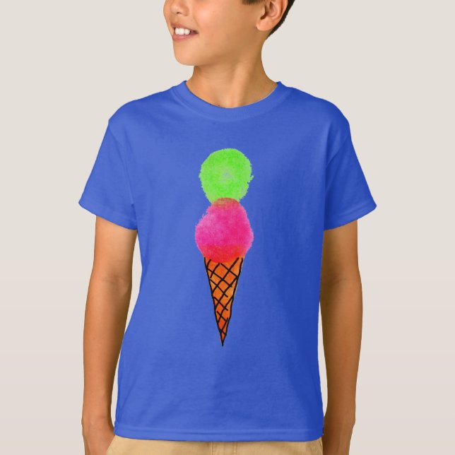 Eiscreme Pop Art T-Shirt (Vorderseite)