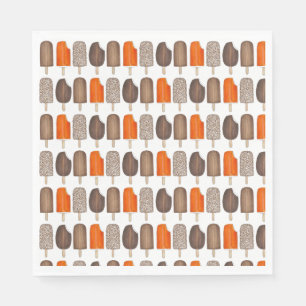 Eiscreme-Pop Bars Popsicle Creamsicle Fudge Serviette