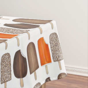 Eiscreme-Pop Bars Popsicle Creamsicle Fudge Tischdecke