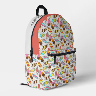Eiscreme-Popsicles-Muster Bedruckter Rucksack