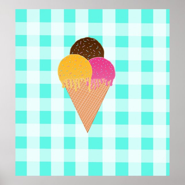 Eiscreme Poster (Vorne)