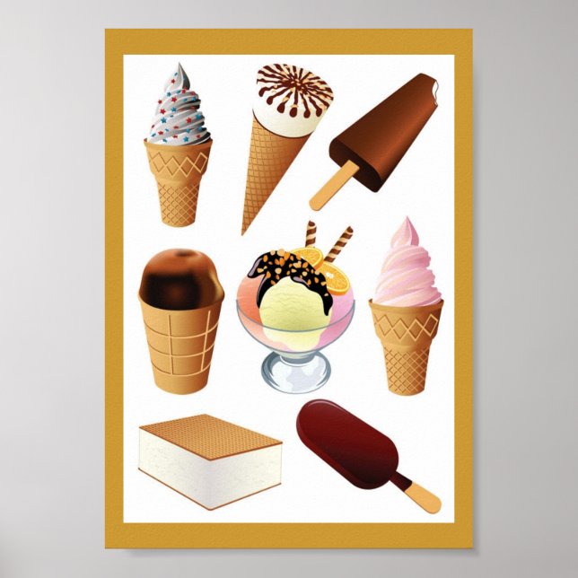 Eiscreme Poster (Vorne)