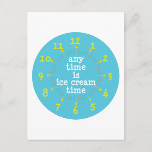 Eiscreme Postkarte
