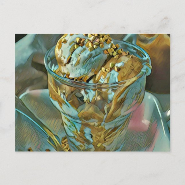 Eiscreme Postkarte (Vorderseite)