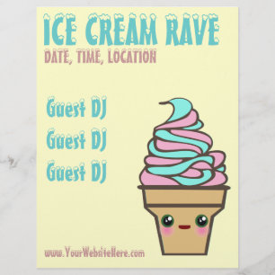 Eiscreme-Rave-Individualflyer Flyer