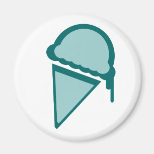 Eiscreme Retro-Tropfen Magnet
