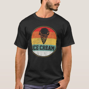 Eiscreme Retro Vintage Sommer Leckeres Kühl T-Shirt