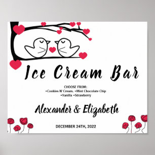 Eiscreme-Riegel-Junggesellinnen-Abschied Hochzeit  Poster