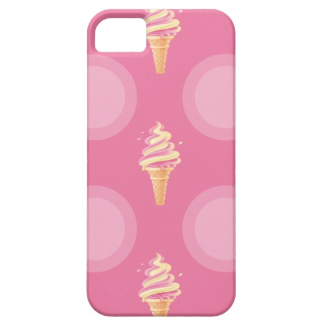 Eiscreme-Rosa Case-Mate iPhone Hülle (Rückseite)